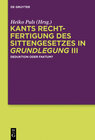 Buchcover Kants Rechtfertigung des Sittengesetzes in Grundlegung III