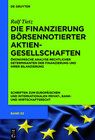 Buchcover Die Finanzierung börsennotierter Aktiengesellschaften