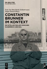 Buchcover Constantin Brunner im Kontext