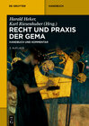 Buchcover Recht und Praxis der GEMA