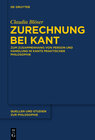 Buchcover Zurechnung bei Kant