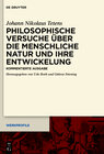 Buchcover Philosophische Versuche über die menschliche Natur und ihre Entwickelung