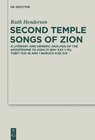 Buchcover Second Temple Songs of Zion