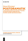 Buchcover Postdramatik