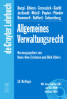 Buchcover Allgemeines Verwaltungsrecht