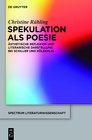 Buchcover Spekulation als Poesie