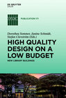 Buchcover High quality design on a low budget