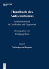 Buchcover Handbuch des Antisemitismus / Nachträge und Register