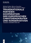 Buchcover Transnationale Parteienkooperation der europäischen Christdemokraten und Konservativen