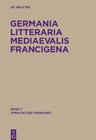Buchcover Germania Litteraria Mediaevalis Francigena / Sprache und Verskunst