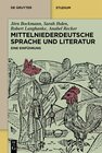 Buchcover Mittelniederdeutsche Sprache und Literatur