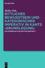 Buchcover Sittliches Bewusstsein und kategorischer Imperativ in Kants ›Grundlegung‹