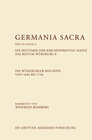 Buchcover Germania Sacra. Dritte Folge / Die Bistümer der Kirchenprovinz Mainz. Das Bistum Würzburg 8. Die Würzburger Bischöfe von