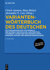 Buchcover Variantenwörterbuch des Deutschen