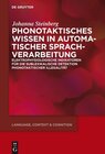 Buchcover Phonotaktisches Wissen