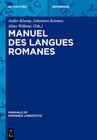 Buchcover Manuel des langues romanes