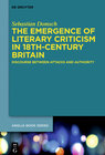 Buchcover The Emergence of Literary Criticism in 18th-Century Britain