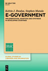 Buchcover E-Government