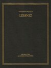 Buchcover Gottfried Wilhelm Leibniz: Sämtliche Schriften und Briefe. Allgemeiner... / Oktober 1704 – Juli 1705