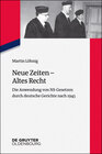 Buchcover Neue Zeiten – Altes Recht