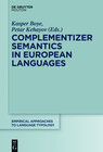 Buchcover Complementizer Semantics in European Languages