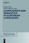 Buchcover Complementizer Semantics in European Languages