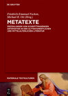 Buchcover Metatexte