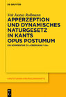 Buchcover Apperzeption und dynamisches Naturgesetz in Kants Opus postumum