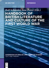 Buchcover Handbook of British Literature and Culture of the First World War
