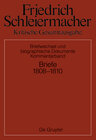 Buchcover Friedrich Schleiermacher: Kritische Gesamtausgabe. Briefwechsel und... / Briefwechsel 1808-1810