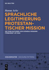 Buchcover Sprachliche Legitimierung protestantischer Mission