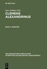 Buchcover Clemens Alexandrinus / Register