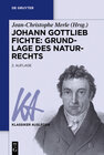 Buchcover Johann Gottlieb Fichte: Grundlage des Naturrechts