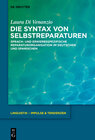 Buchcover Die Syntax von Selbstreparaturen