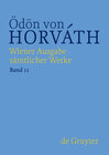 Buchcover Ödön von Horváth: Wiener Ausgabe sämtlicher Werke / Ein Sklavenball. Pompeji