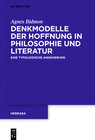 Buchcover Denkmodelle der Hoffnung in Philosophie und Literatur