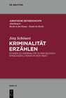 Buchcover Kriminalität erzählen