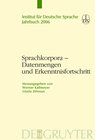 Buchcover Sprachkorpora – Datenmengen und Erkenntnisfortschritt