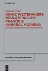 Buchcover Ignaz Weitenauers neulateinische Tragödie "Annibal moriens"