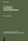 Buchcover Clemens Alexandrinus / Register – Erster und Zweiter Teil