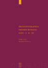 Buchcover Prosopographia Imperii Romani Saec I, II, III. / (U/V-Z)