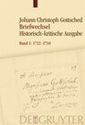 Buchcover Johann Christoph Gottsched: Briefwechsel / 1722-1730