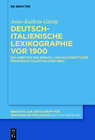 Buchcover Deutsch-italienische Lexikographie vor 1900