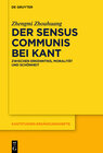 Buchcover Der sensus communis bei Kant