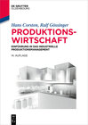 Buchcover Produktionswirtschaft