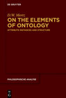 Buchcover On the Elements of Ontology