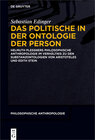 Buchcover Das Politische in der Ontologie der Person