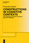 Buchcover Constructions in Cognitive Contexts