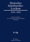 Buchcover Deutsches Schriftsteller-Lexikon 1830–1880 / S-Sp
