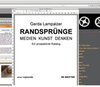 Buchcover RANDSPRÜNGE - Medien Kunst Denken